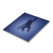 Monkeysilhouet Tegeltje (Zijkant)