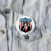 Monkeysuit voor President Ronde Button 7,6 Cm (In situ)