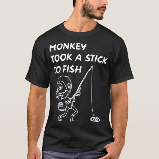 Monkeyvisserij T-Shirt (Voorkant)