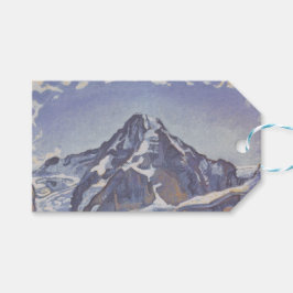 Monkgebergte met wolken (Ferdinand Hodler) Cadeaulabel