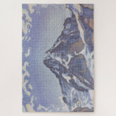 Monkgebergte met wolken (Ferdinand Hodler) Legpuzzel (Verticaal)