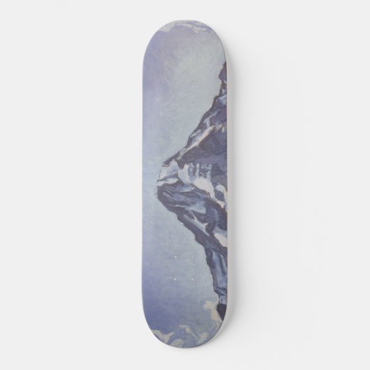 Monkgebergte met wolken (Ferdinand Hodler) Persoonlijk Skateboard (Voorkant)