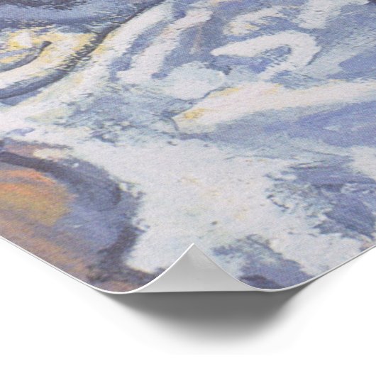 Monkgebergte met wolken (Ferdinand Hodler) Poster (Hoek)