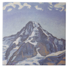Monkgebergte met wolken (Ferdinand Hodler) Tegeltje