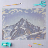 Monkgebergte met wolken (Ferdinand Hodler) Tissuepapier (Craft)