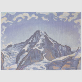 Monkgebergte met wolken (Ferdinand Hodler) Tissuepapier