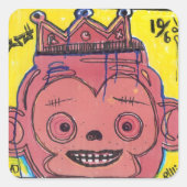 MonKIng Vierkante Sticker (Voorkant)