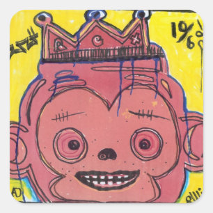 MonKIng Vierkante Sticker