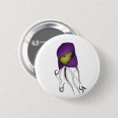 Monk's Hood Ronde Button 5,7 Cm (Voorkant /achterkant)