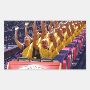 Monks-on-a-Roller-Coaster-67499.jpg Rechthoekige Sticker
