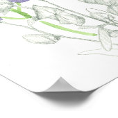 Monkshood Poisoneuze Planten Botanische studie Poster (Hoek)