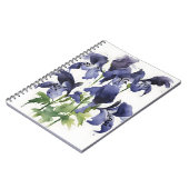 Monkshood - Watercolor flowers Notitieboek (Linkerzijde)