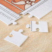 Monkshood wolfsbane plant art nouveau verneuil legpuzzel (Zijkant)