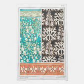 Monkshood wolfsbane plant art nouveau verneuil theedoek (Verticaal)