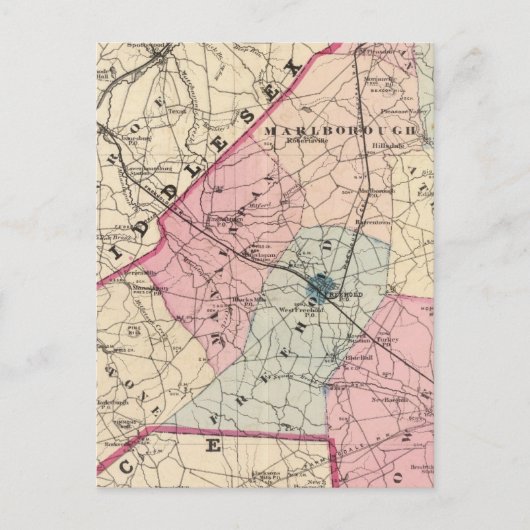 Monmouth County, NJ Briefkaart (Voorkant)