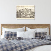Monmouth House, Spring Lake Beach, New Jersey Canvas Afdruk (Insitu (Slaapkamer))