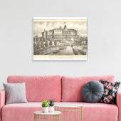 Monmouth House, Spring Lake Beach, New Jersey Canvas Afdruk (Insitu (Woonkamer))
