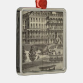 Monmouth House, Spring Lake Beach, New Jersey Metalen Ornament (Rechts)