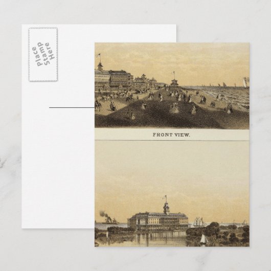 Monmouth House, Spring Lake, NJ Briefkaart (Voorkant / Achterkant)