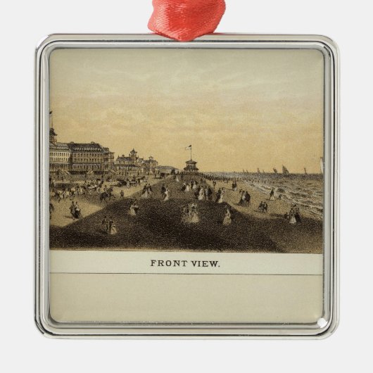 Monmouth House, Spring Lake, NJ Metalen Ornament (Voorkant)