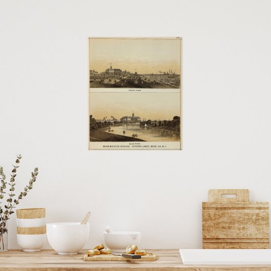 Monmouth House, Spring Lake, NJ Poster (Keuken)