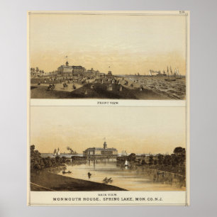 Monmouth House, Spring Lake, NJ Poster