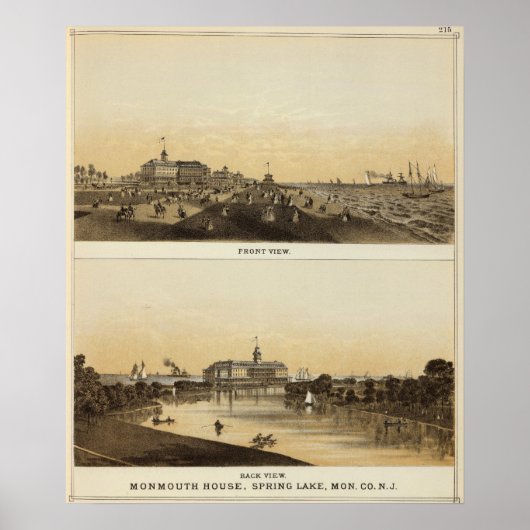 Monmouth House, Spring Lake, NJ Poster (Voorkant)