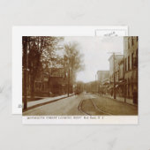 Monmouth St., Red Bank, NJ Vintage Briefkaart (Voorkant / Achterkant)