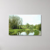 Monmouthshire and Brecon Canal (jaren tachtig) Canvas Afdruk (Voorkant)