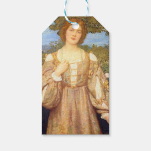 Monna Giovanna (door Edward Robert Hughes) Cadeaulabel