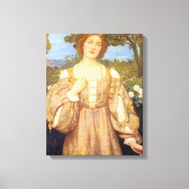 Monna Giovanna (door Edward Robert Hughes) Canvas Afdruk