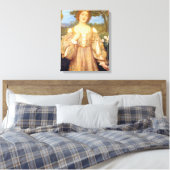 Monna Giovanna (door Edward Robert Hughes) Canvas Afdruk (Insitu (Slaapkamer))