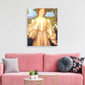 Monna Giovanna (door Edward Robert Hughes) Canvas Afdruk (Insitu (Woonkamer))
