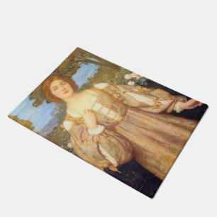 Monna Giovanna (door Edward Robert Hughes) Deurmat
