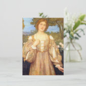 Monna Giovanna (door Edward Robert Hughes) Kaart (Staand voorkant)