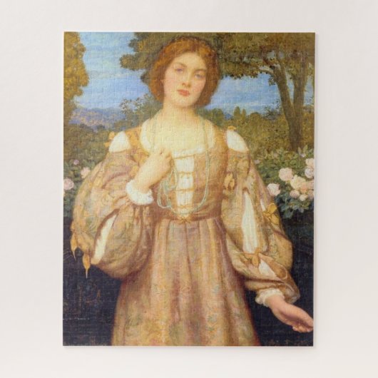 Monna Giovanna (door Edward Robert Hughes) Legpuzzel (Verticaal)