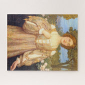 Monna Giovanna (door Edward Robert Hughes) Legpuzzel (Horizontaal)