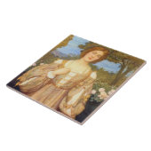 Monna Giovanna (door Edward Robert Hughes) Tegeltje (Zijkant)