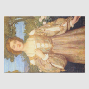 Monna Giovanna (door Edward Robert Hughes) Tissuepapier