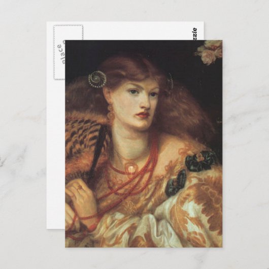 Monna Vanetta door Rossetti Briefkaart (Voorkant / Achterkant)