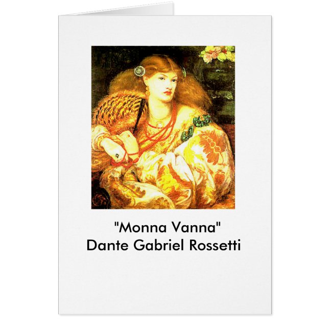 "Monna Vanna" van Dante Gabriel Rossetti (Voorkant)
