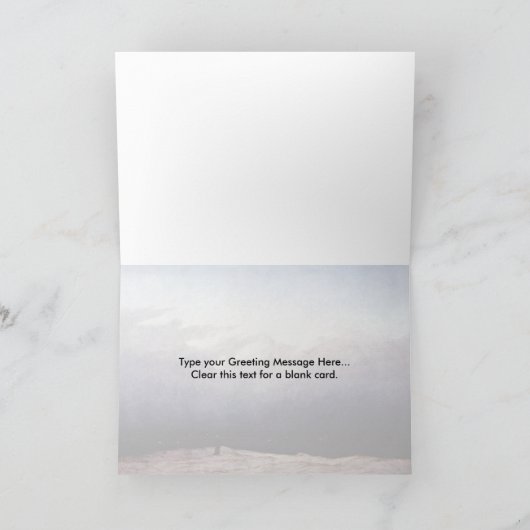 Monnik door het Zee door Caspar David Friedrich Kaart (Binnen)