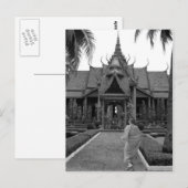 Monnik in het museum briefkaart (Voorkant / Achterkant)