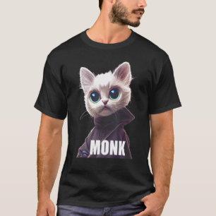 Monnik Kat Kittens Merch Klooster Artikel Monasti T-shirt
