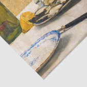 Monnik met oesters, 1884 door Carl Gustaf Hellqvis Tissuepapier (Detail)