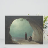 Monniken in een Grotto (door Carl Blechen) Kaart (Staand voorkant)
