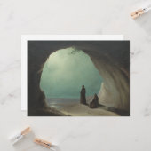 Monniken in een Grotto (door Carl Blechen) Kaart (Voorkant / Achterkant in situ)