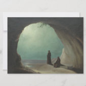 Monniken in een Grotto (door Carl Blechen) Kaart (Voorkant)
