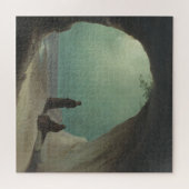 Monniken in een Grotto (door Carl Blechen) Legpuzzel (Horizontaal)