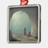 Monniken in een Grotto (door Carl Blechen) Metalen Ornament (Links)